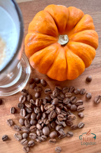 Pumpkin and coffee