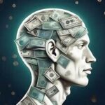 human computer image with money in their head 